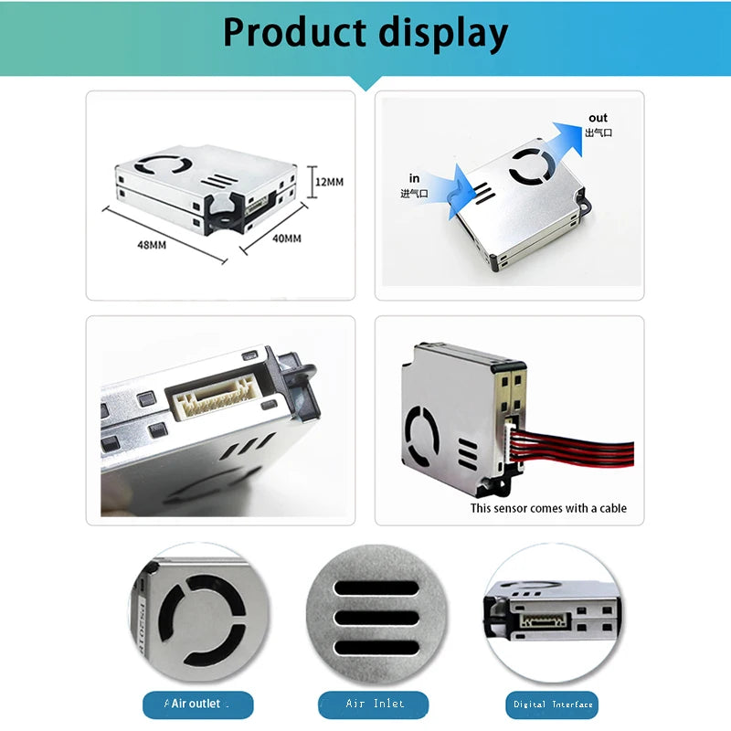 D9 PM2.5 Laser Dust Particle Sensor Module Detects PM Indoor Gas Air Quality Detection For Purifier