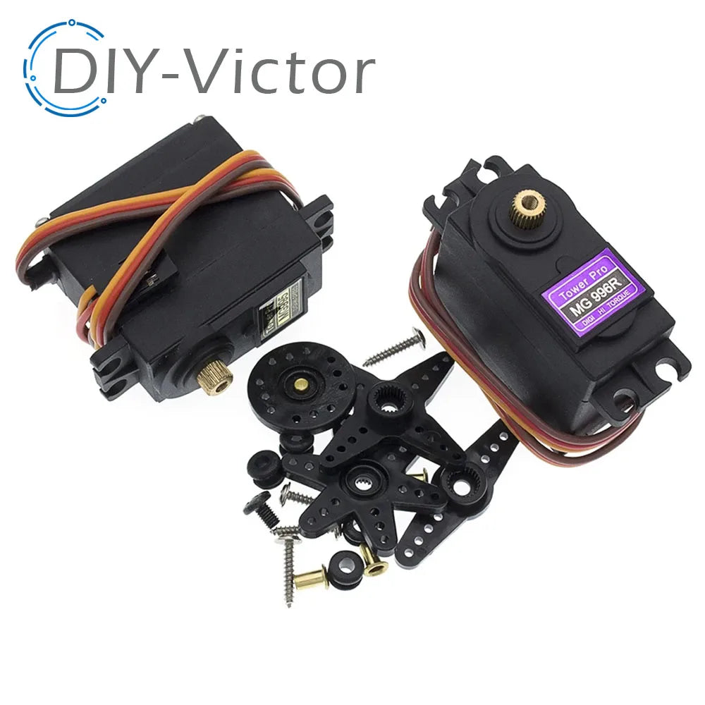 MG995 MG996R Rubber gears Servmotor 180 360 Hoge Snelheid Analoge Servo Motor Voor Model Vliegtuig Rc Auto boot Arduino