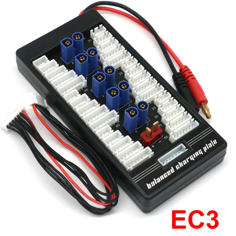 XT60 XT30 XT90 T-Plug EC3 EC5 Parallel Lipo Battery Charging Board 2-6S for ISDT Q6 PL6 PL8 Charger IMAX B6 B6AC B8 Charger