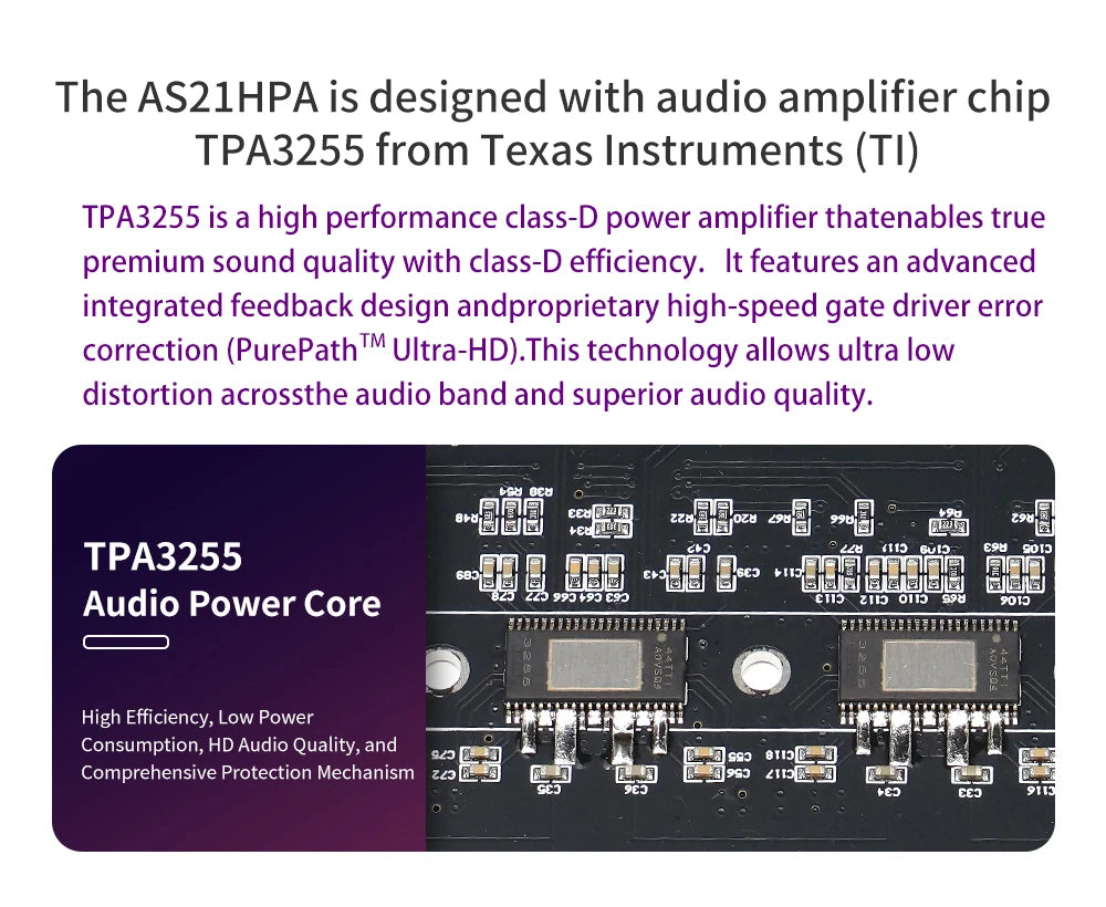 AS21 TPA3255 Bluetooth 5.2 2.1 Channel Power Audio Stereo Subwoofer Amplifier Board 300WX2+600W TREBLE Bass Note Tuning AMP