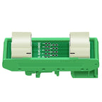 1PCS Din Rail Mounting RJ45 Female To Female Splitter Board RJ45 45 Degree Breakout Board