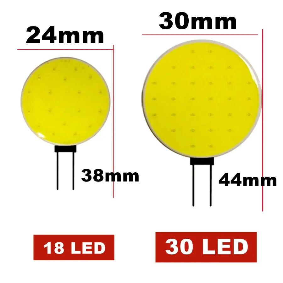 G4 LED Chip COB Bulb 5W 7W DC 12V SMD 5050 Bulb Light Cool White Warm White HeadLighting Replace Halogen Desk Wall Lamp