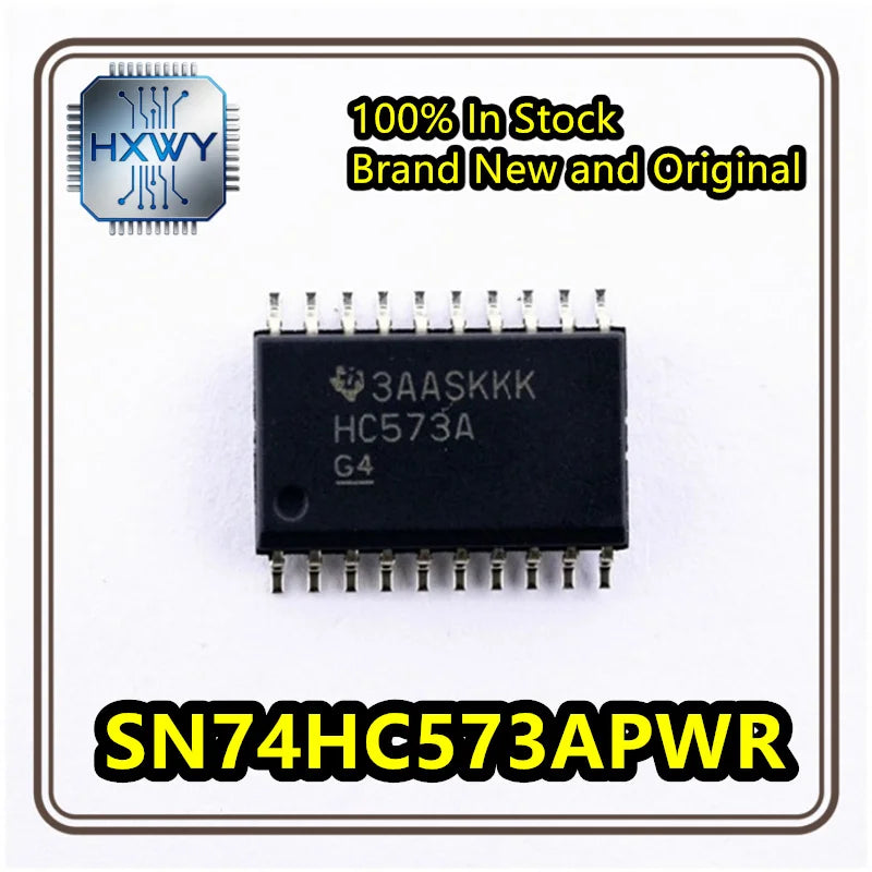 (30/100 Pieces) Original SN74HC573APWR HC573A TSSOP-20 Tri-state Output Eight-channel Transparent Class D Latch Chip. In Stock.