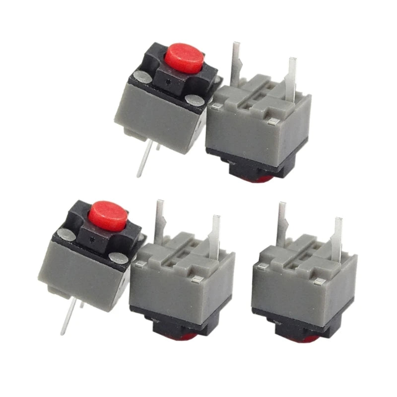 5PCS Kailh Mute Button 6x6x7.3mm Square Silent Switch Mouse Micro Switch Repair Parts Replace Rectangle Micro Switch