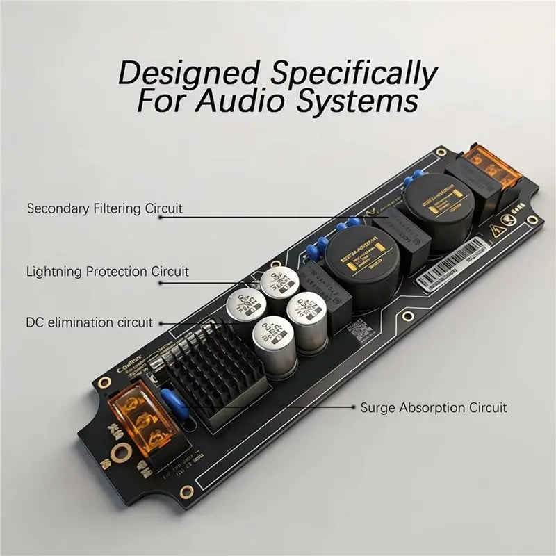 New HIFI Audio Power EMI Filter Module AC Power Filter Anti-Lightning Audio DIY