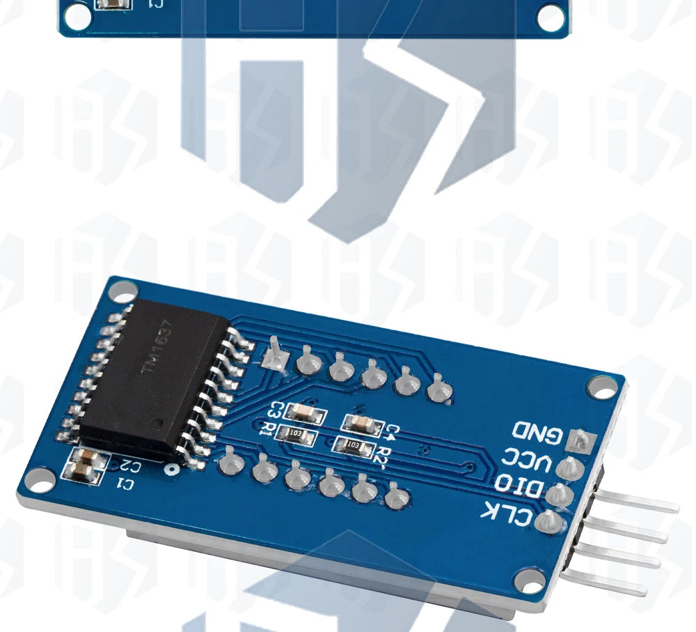 TM1637 4-Digit 0.36-Inch Red 7-Segment LED Display Module - Serial Interface Driver Board for Arduino Clock