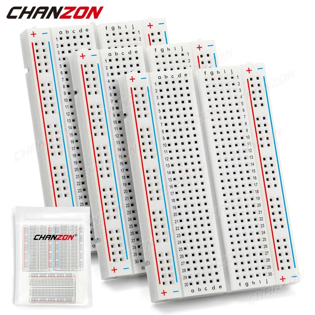 1-6pcs Breadboard kit 170/400/830 Tie Points Solderless Prototype Kit Universal PCB Bread Board Raspberry rasp Pi Project