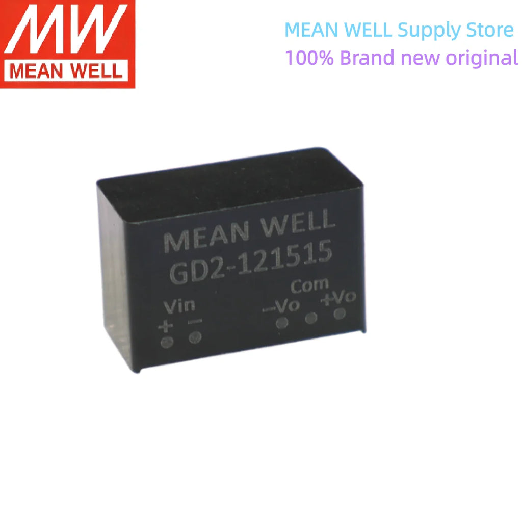 GD2 2W MEAN WELL SIP Package IGBT Sic Gate Driver Power DC-DC Converter GD2-12 GD2-15 GD2-24 19mA 35mA 43mA