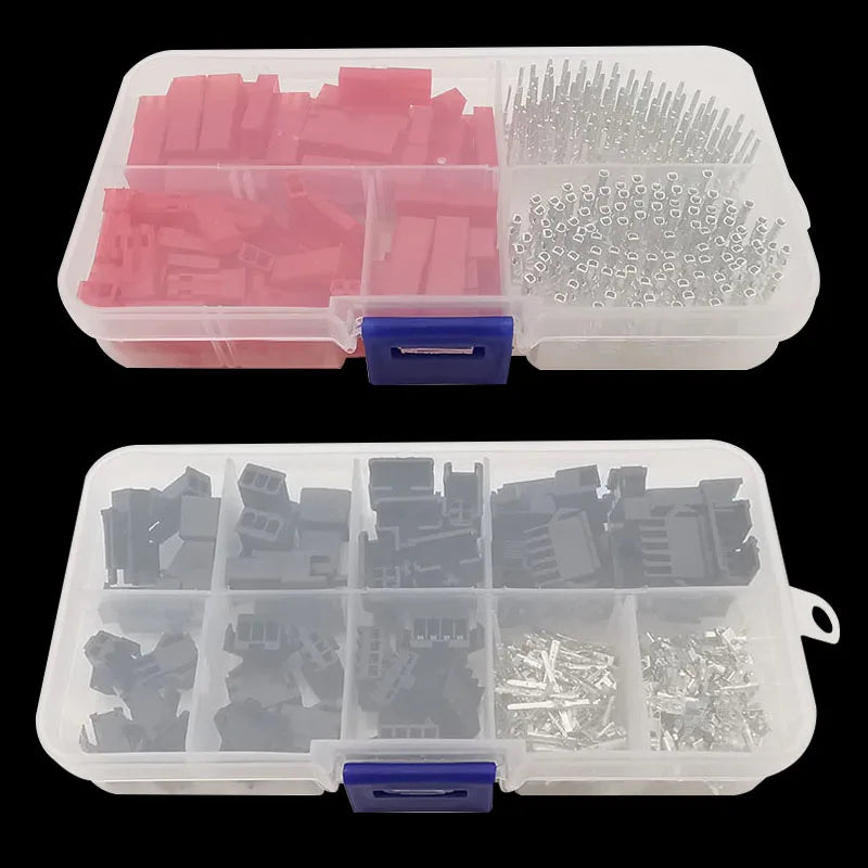 JST 1.25/PH2.0/XH2.54/SM2.54/JST SYP 2P/VH3.96 Male Plug + Female Socket Plastic Housing Terminal Pin Header Wire Connector