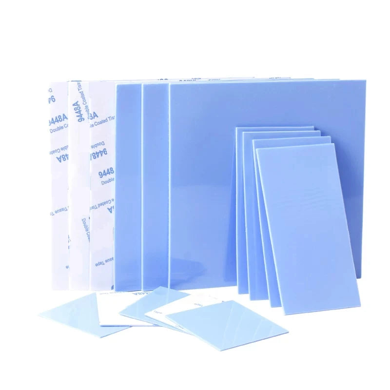 Thermal Pad Silicone Sheet with Adhesive Backing, Silicone Grease, CPU GPU Memory Cooling, Laptop GPU North‑South Bridge Heat Di