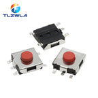100PCS Flat Red SMD 5Pin 6x6 Tact Push Button Switch 6*6*3.1MM Micro Switch 6x6x3.1mm