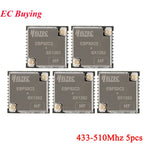 5Pcs/1pc HT-CT62 ESP32C3 SX1262 Bluetooth-compatible BLE LoRa LoRaWAN Node WiFi Wireless Module 433-510MHz 863-928MHz Antenna