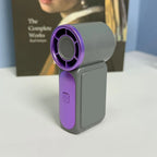 Portable Mini Handheld Turbo Fan LED Display Mini High Speed Handheld Fan, Desk Fan, Outdoor Cooling, Rechargeable Fan