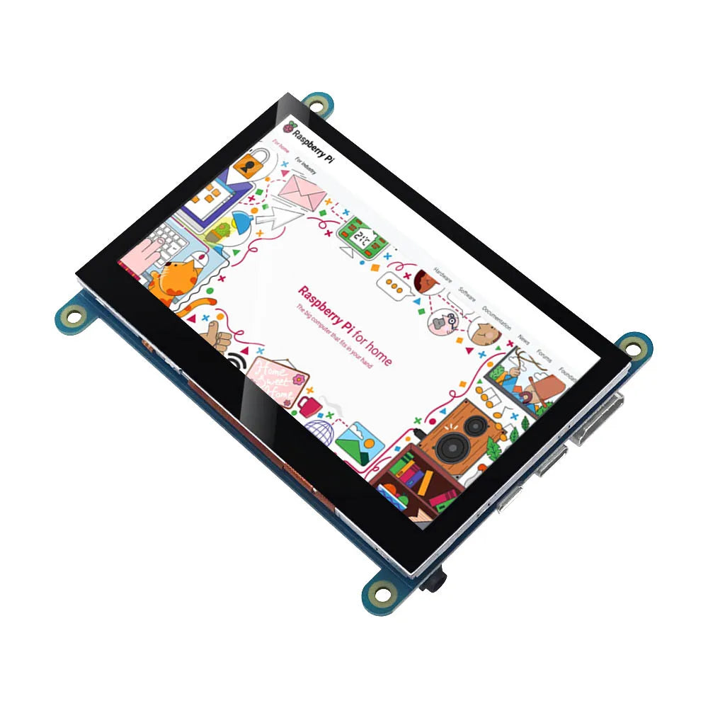 4.3/5inch  USB Touch Control HDMI LCD Display Capacitive Touch Screen Panel 800*480 5 Point Touch IPS Monitor For Raspberry Pi