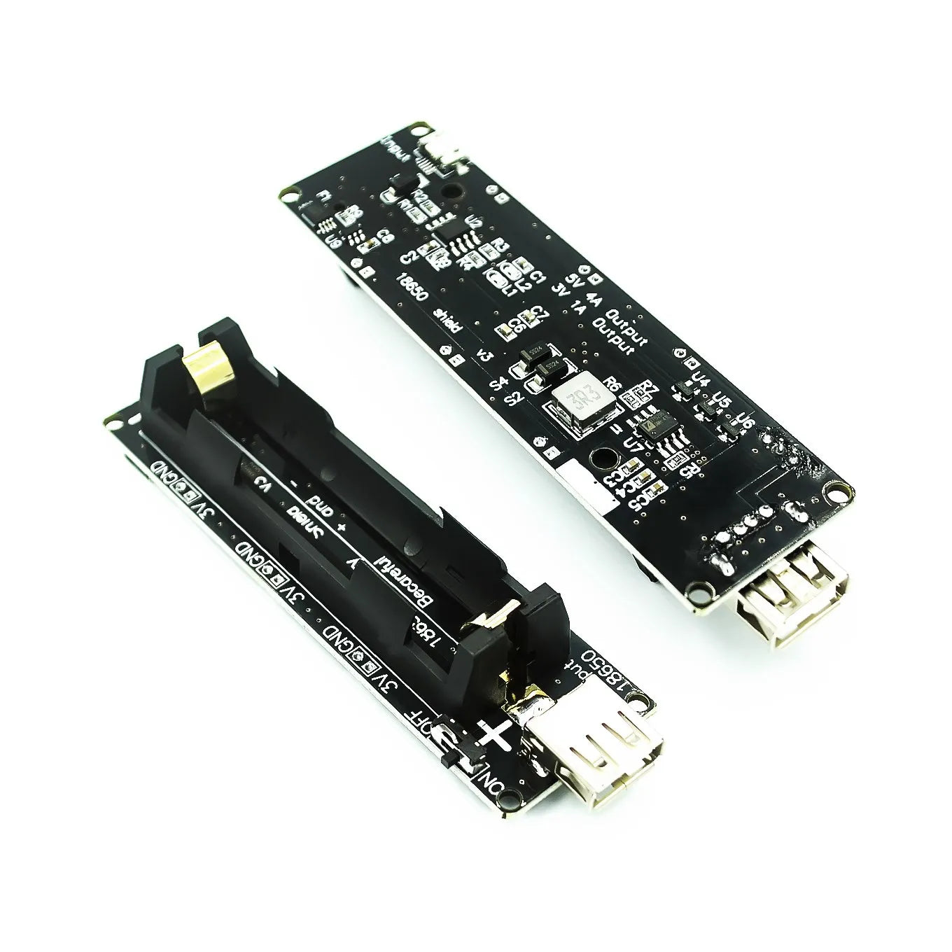 XZG Two Voltage 18650 Lithium Battery Shield V8 Mobile Power Expansion Board Module 5V/3A 3V/1A Micro USB For Arduino ESP8266