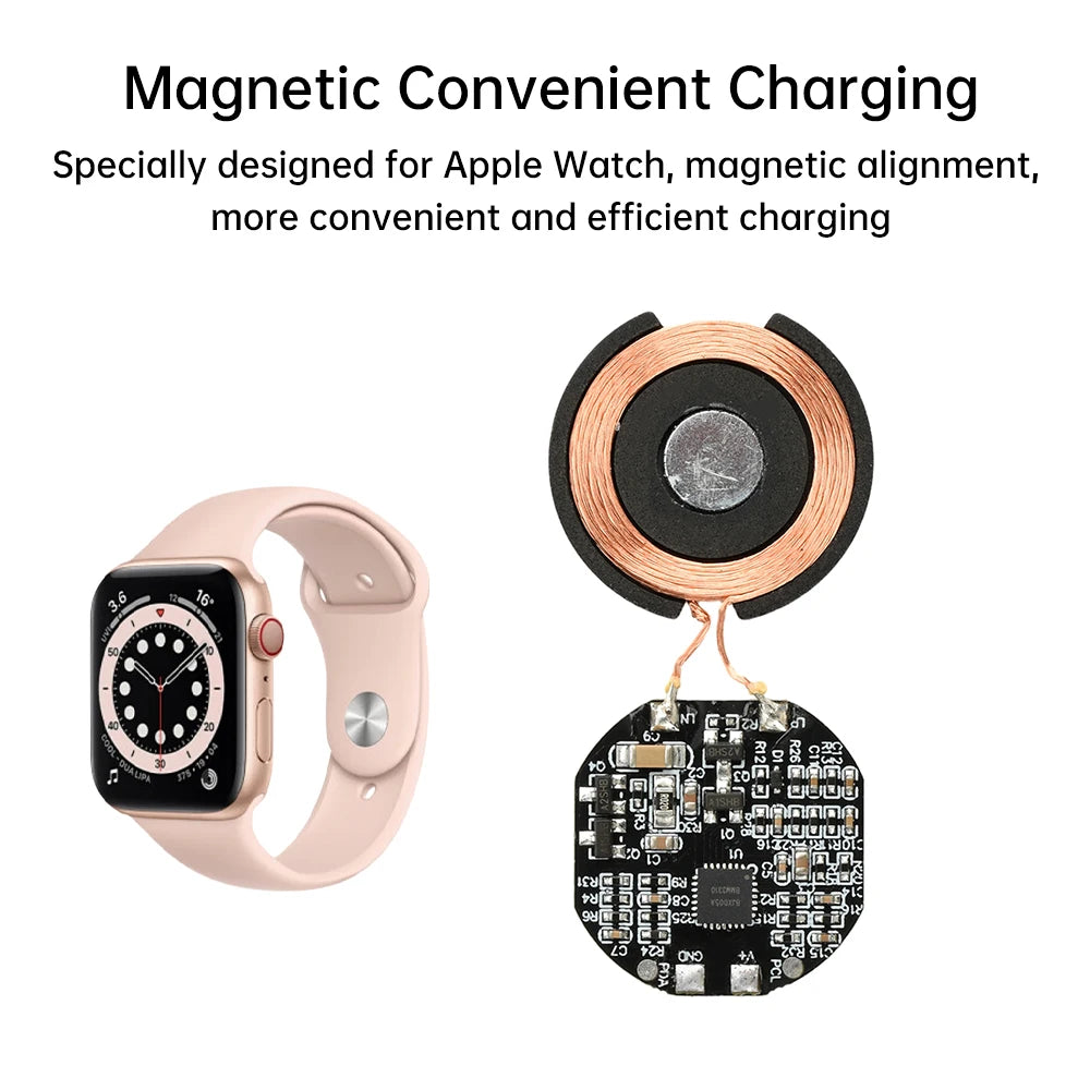 3W Magnetic Watch Wireless Charging Module Wireless Charger Transmitter Module PCBA Program Transmitter Coil