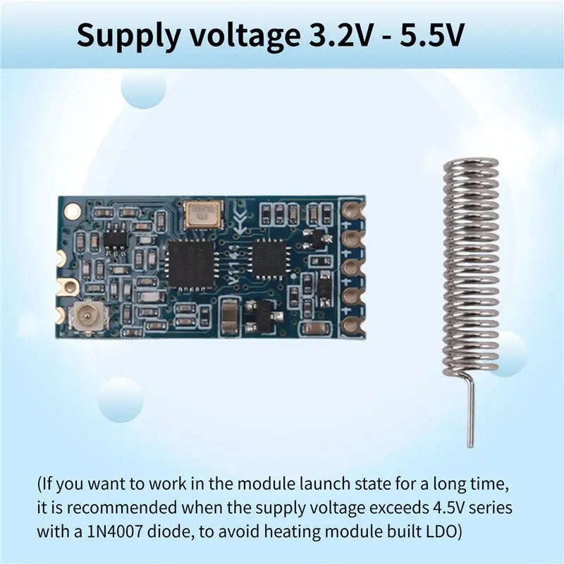Ingenious-HC-12 433Mhz SI4463 Wireless Serial Port Module 1000M Replace Bluetooth HC12