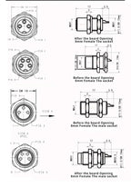 M8 3pin 4pin 5pin sensor connector waterproof male&female plug screw threaded coupling 3 4 5Pin