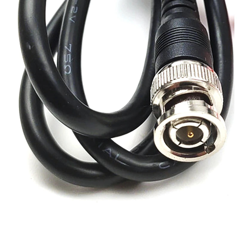 1Pc 1.5m BNC Male to Red Black Alligator Clip Test Lead, Q9 Video Signal Source Cable for Electronics Testing