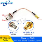 RG316 Cable SMA to BNC Male Plug & Female Jack Nut Bulkhead BNC To SMA Male Female Connector Extension WIRE RF Coaxial Jumper