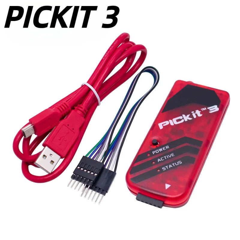 PICKIT2 PICKIT3 PICKIT3.5 Programmer with Burner Kit Programming PIC Microcontroller Chip +PIC Adapter Universal Programmer Seat
