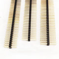 50pcs 2.54mm Double Row 2X40P L15/17/19/21mm PH2.5 PA=PC Plastic in Middle Breakaway Stack PCB Board Male Pin Header Connector