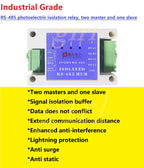 Industrial two master one slave rs485 repeater buffer photoelectric isolation modbus dual master hub