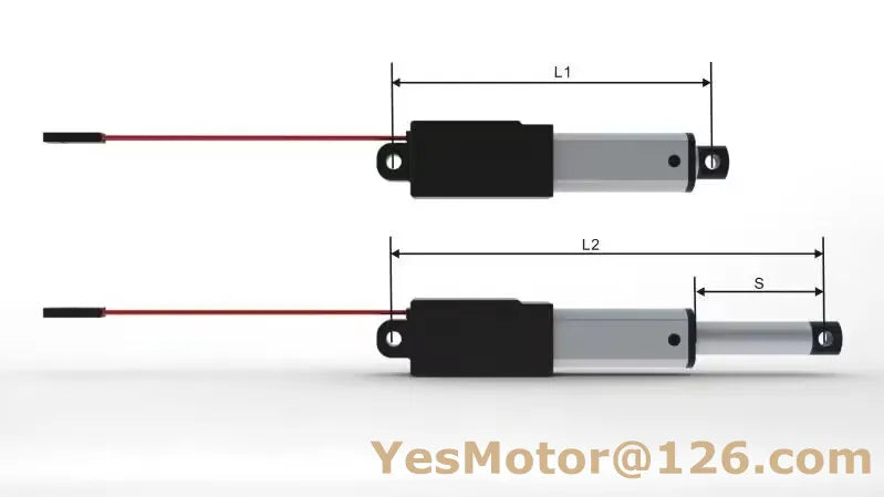 6V 12V 24V Micro New Linear Actuator DC Motor 30/50/75/100/150mm Stroke Customized 188N for Remote Controls Robotics Automation