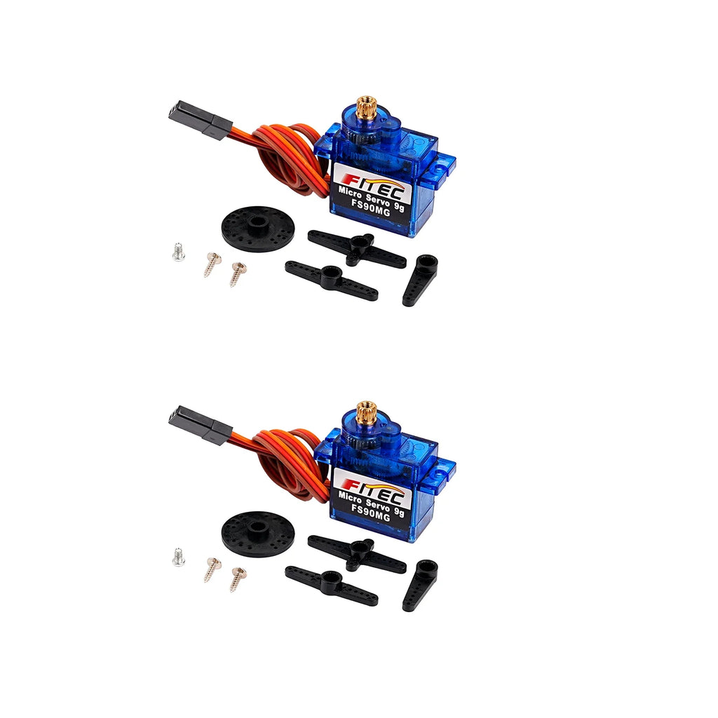 1/2/4/10PCS Feetech FS90MG 2.2KG 9g Digital Servo Metal Gear Micro Servo Motor 4.8-6V 180 Degree for 450 Helicopter Robot RC Car