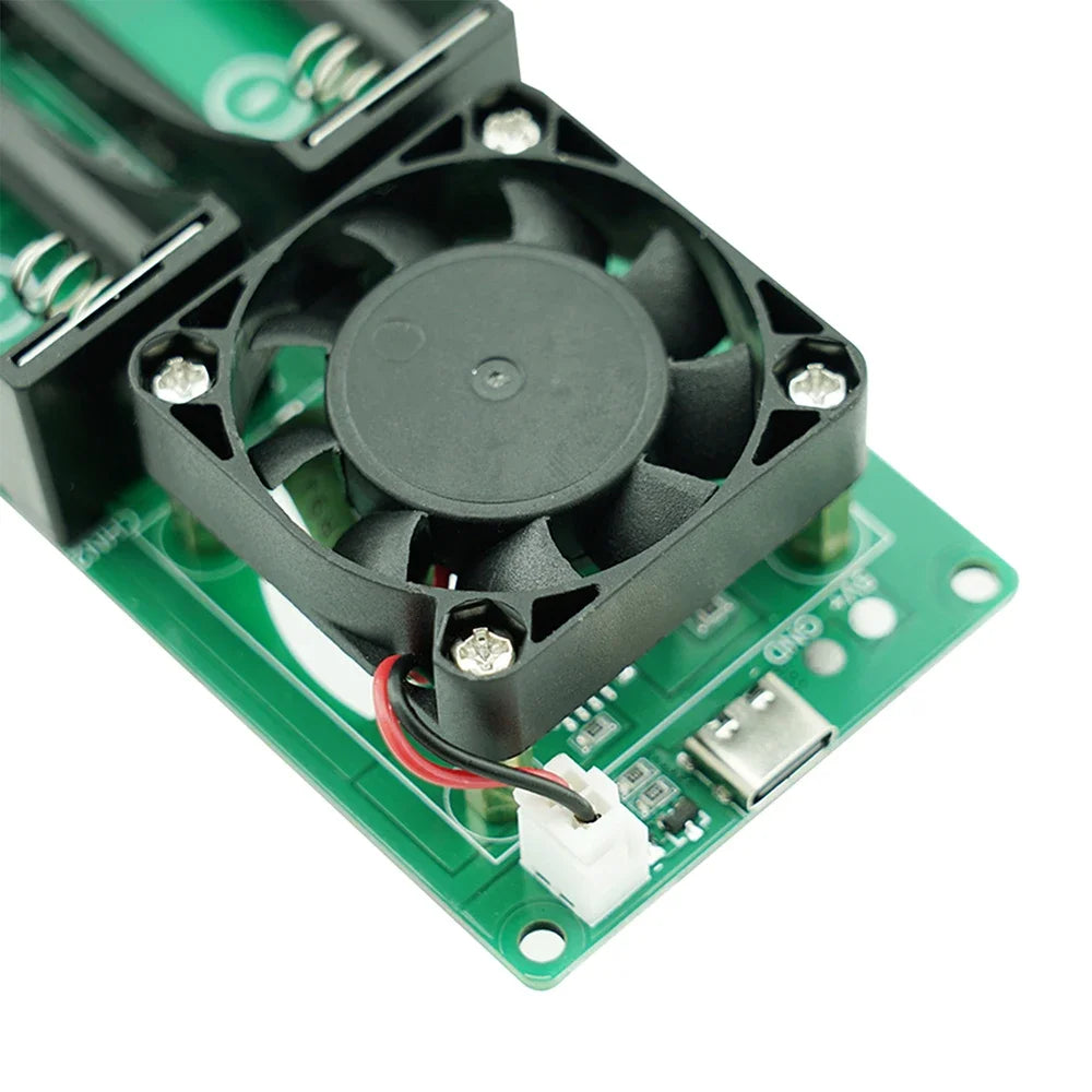 2 Channel 18650 Battery Capacity Internal Resistance Tester Automatic Charge Discharge Electronic Load Module TYPEC Power Supply