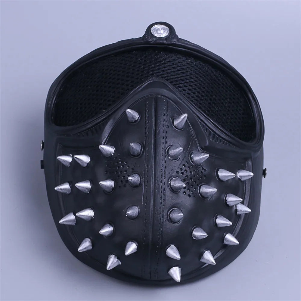 Game Watch Dog Masks Wrench Marcus LED Light Mask Eyes Changeable Cosplay Mask for Man Adult Halloween Party Carnival Masquerade