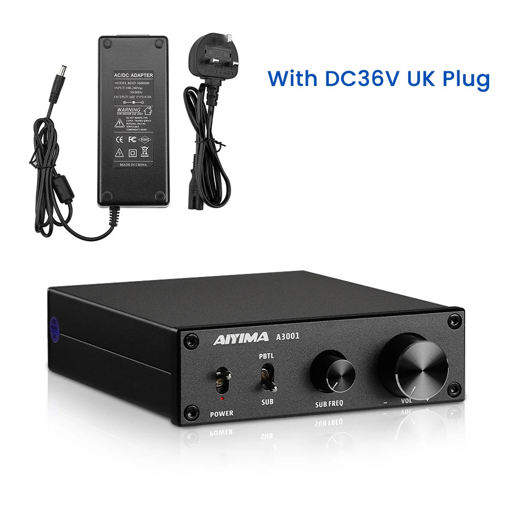 AIYIMA Audio A3001 TPA3255 Subwoofer Amplifier 300W HIFI Speaker Amplifier Mono Sound Power Amplificador Class D Home Audio Amp