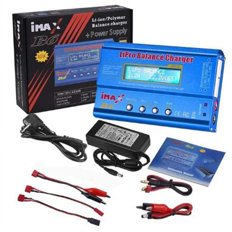 iMAX B6AC 80W RC Balance Charger With 12V 5A Adapter