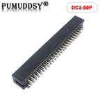 2.54 MM Pitch DC3 Through Hole 6 8 10 12 14 16 20 26 30 34 40 50 Pin Straight Male Shrouded PCB IDC Socket Box Header JTAG 10PCS
