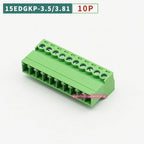 5/10PCS Aerial Butt Welding Type 15EDGRK-3.5mm 3.81mm Plug-in Terminal Block 3.5mm 3.81mm Pitch 2/3/4/5/6/7-12P Female Socket