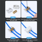 New Conductor Brass High Power Splitter Large Current Universal Quick Terminal Block Terminal Blocks Electrical