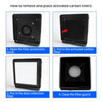LUXIANZI Fume Extractor Smoking Instrument With LED Light 220V Activated Carbon Filter Sponge Solder Iron Smoke Absorber