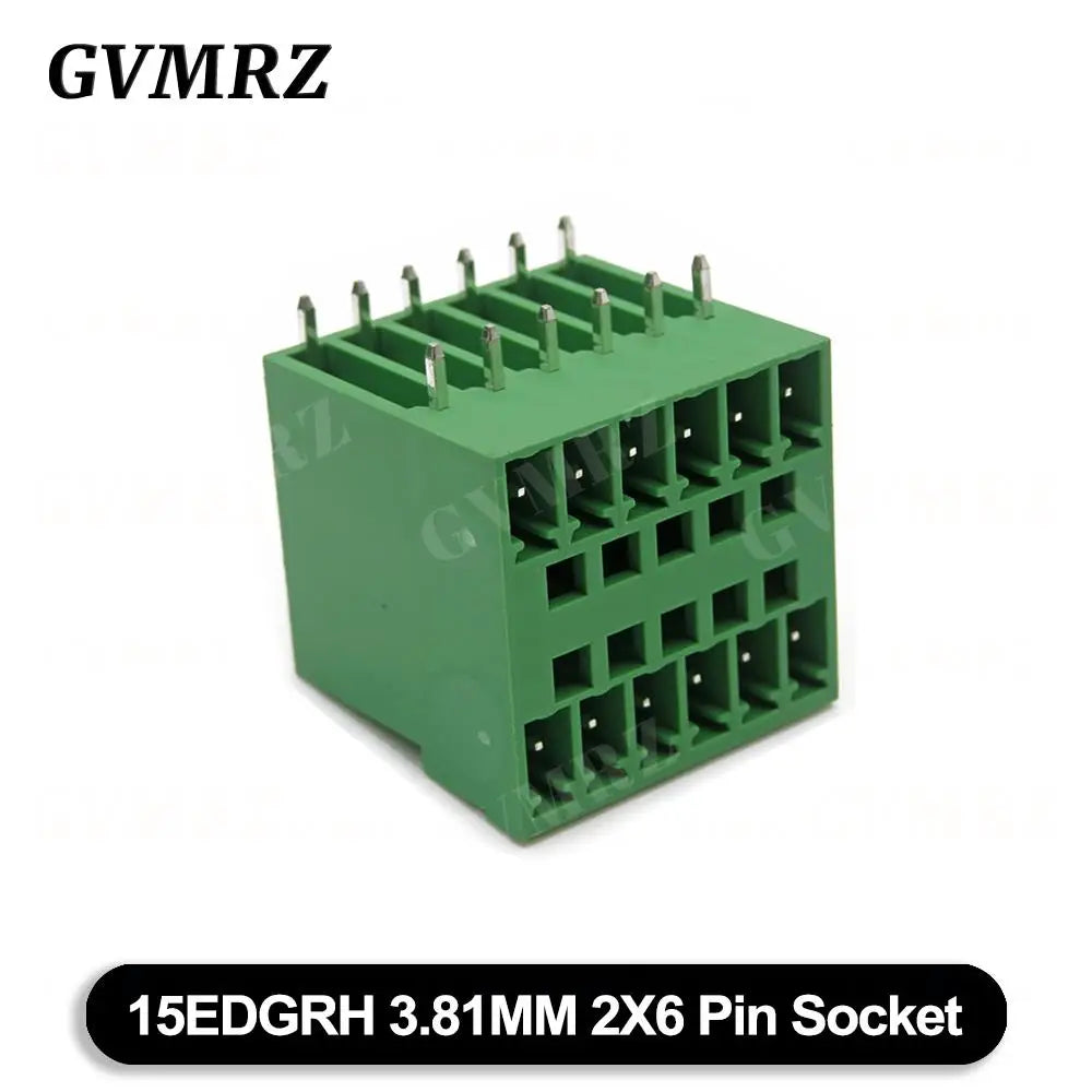 5PCS 15EDG KF15EDGRH 2x2 ~ 12PIN 3.81mm Double Layer Double row pluggable terminal block PCB welding plate Plug Pin Socket