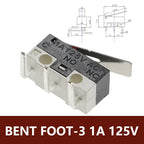20PCS 3Pins 1A 125V Mini Micro Limit Switch Terminals SPDT Roller Arc Lever Snap Action Push Micro Mouse Switches C NO NC PCB