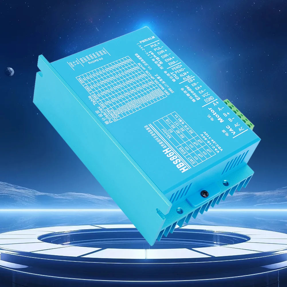 HBS86H Closed Loops Two-Phase Digital Stepper Driver with RS232 Port Motor Drive Replacement Servos Motor Driver