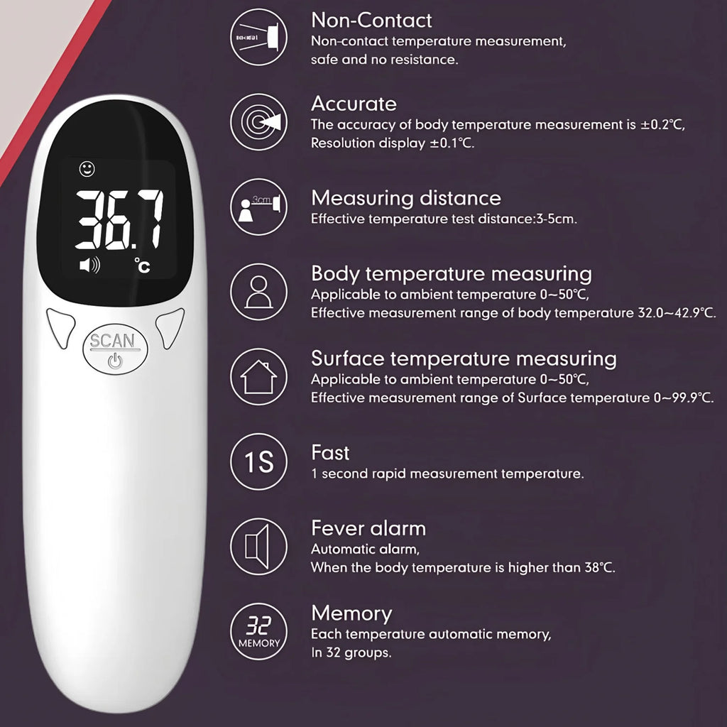 Infrared Pet Dog Cat Ear Thermometer Medical Animal Measuring Electronic Thermometer Non-contact Home Veterinary Equipment Quick