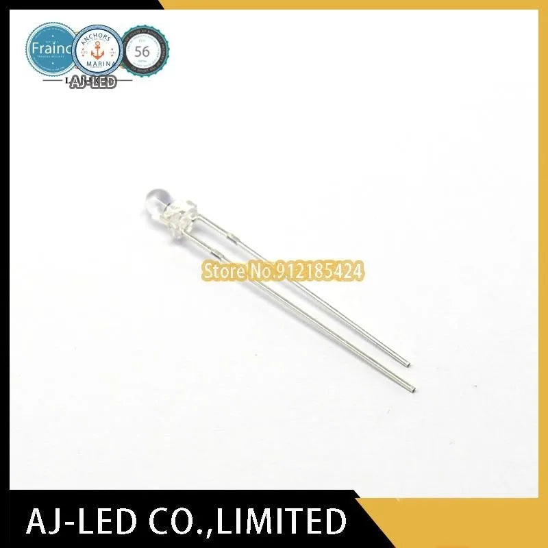 50pcs/lot LTR-4206 infrared photosensitive receiving diode NPN phototransistor wavelength 940nm transparent 3mm