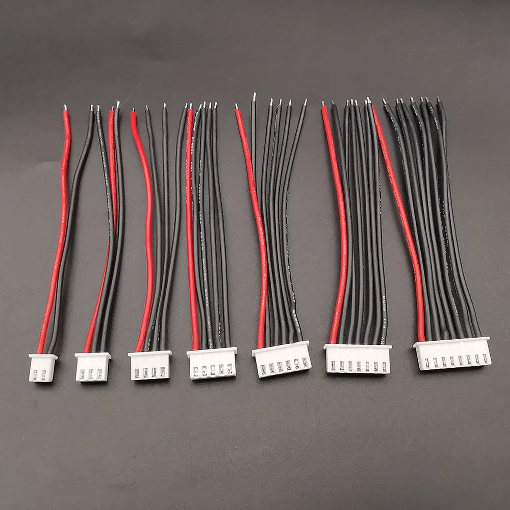 22AWG Lipo Battery Balance Charger Cable Plug JST XH 2.54 1S 2S 3S 4S 5S 6S 7S Connector for LiPo Battery Balance Charging Wire