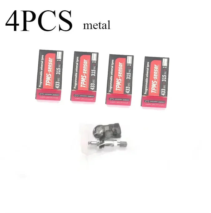 4pcs/set TPMS Sensors 2 in 1 433MHz+315MHz Support Programing with TS501 TS508 TS601 TS608 ITS600E MK808TS MK808S-TS MP808TS