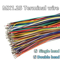 50pcs Micro JST MX1.25 Straight needle/curved needle Connector 2Pin~12Pin Male Pin Header Right Angle 90°/180° 1.25mm Pitch