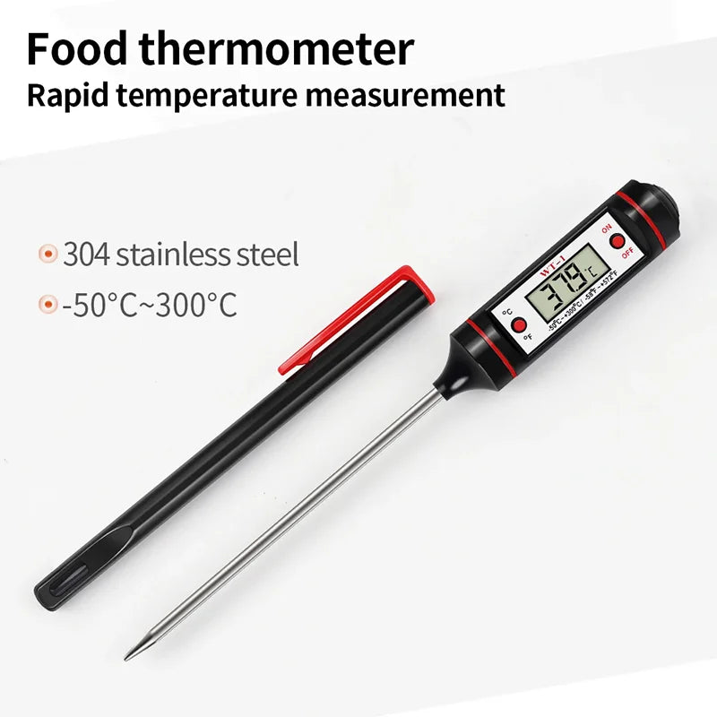 Meat Probe Thermometer Kitchen Food Digital Thermometer Cooking Electronic Temperature Heat Gauge Milk Barbecue Meat Thermometer