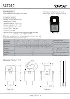 YHDC SCT010 Input 20A/50A/60A/80A Output 20mA/10mA/50mA/25mA/16.6mA/26.6mA/40mA/80mA 0.5% Current Transformer