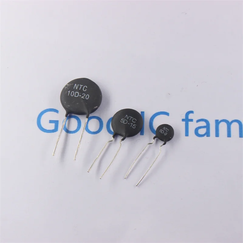 10PCS NTC Thermistor Negative Temperature Coefficient Resistor 2.5D 3D 5D 8D 10D 20D 33D 47D - 5 7 9 11 13 15 20 25 MF72 DIP