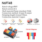 1/5PCS Wire Connector Electrical Cable Led Connectors Mini Terminals Blocks Quick Wiring Push-in Docking Butt Electrician Tools