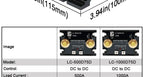 LCTC DC Control DC Solid State Relay 500A 1000A With Radiator SSR Heat Sink High Power Controller 3-32VDC LC-500D75D